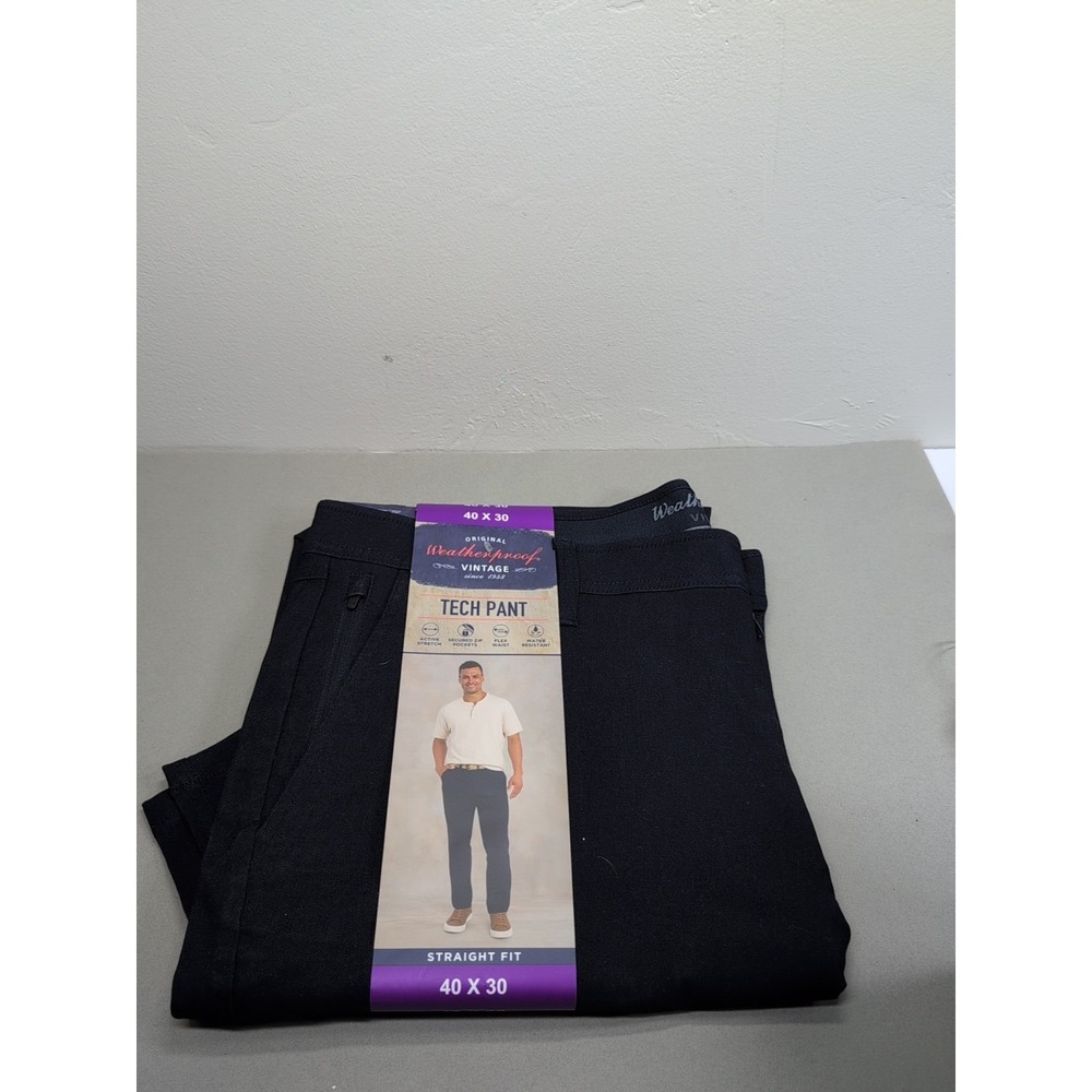Weatherproof Vintage Men's Hybrid Tech Pants, Blue, Size 40X30 New